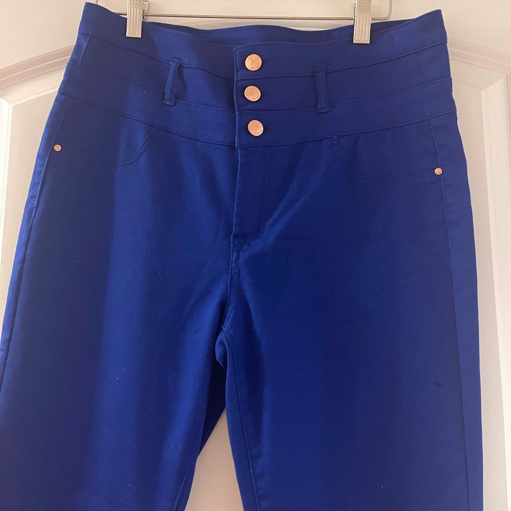 High Rise Cobalt blue Pants